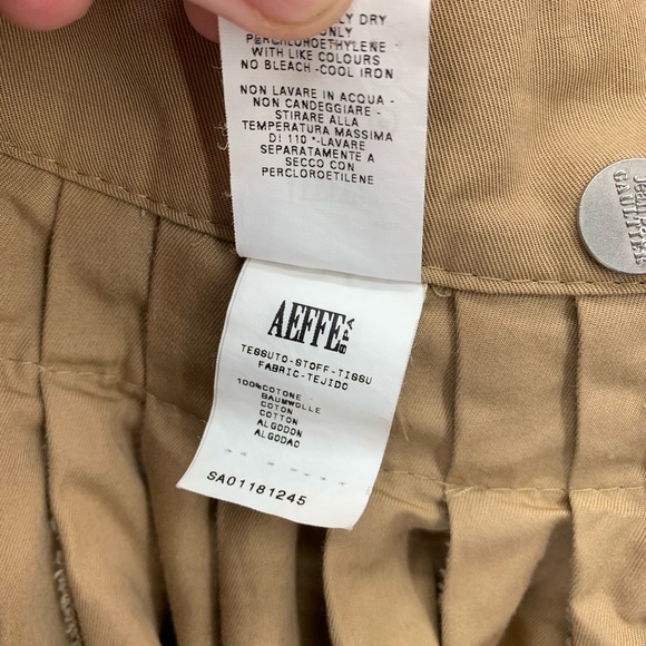 JEAN PAUL GAULTIER Femme Khaki Military Skirt 8